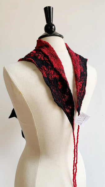 RED and Black Webbed Collar