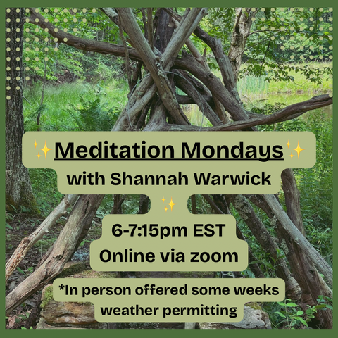 Meditation Mondays with Shannah Warwick WEEKLY OPTION