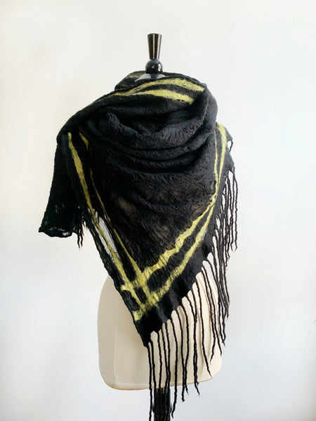 Oversized Blanket Scarf with Dreads