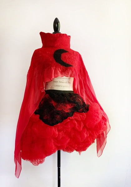 Red Vamp Skirt