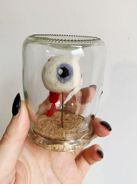 Blue Eyeball in a Jar