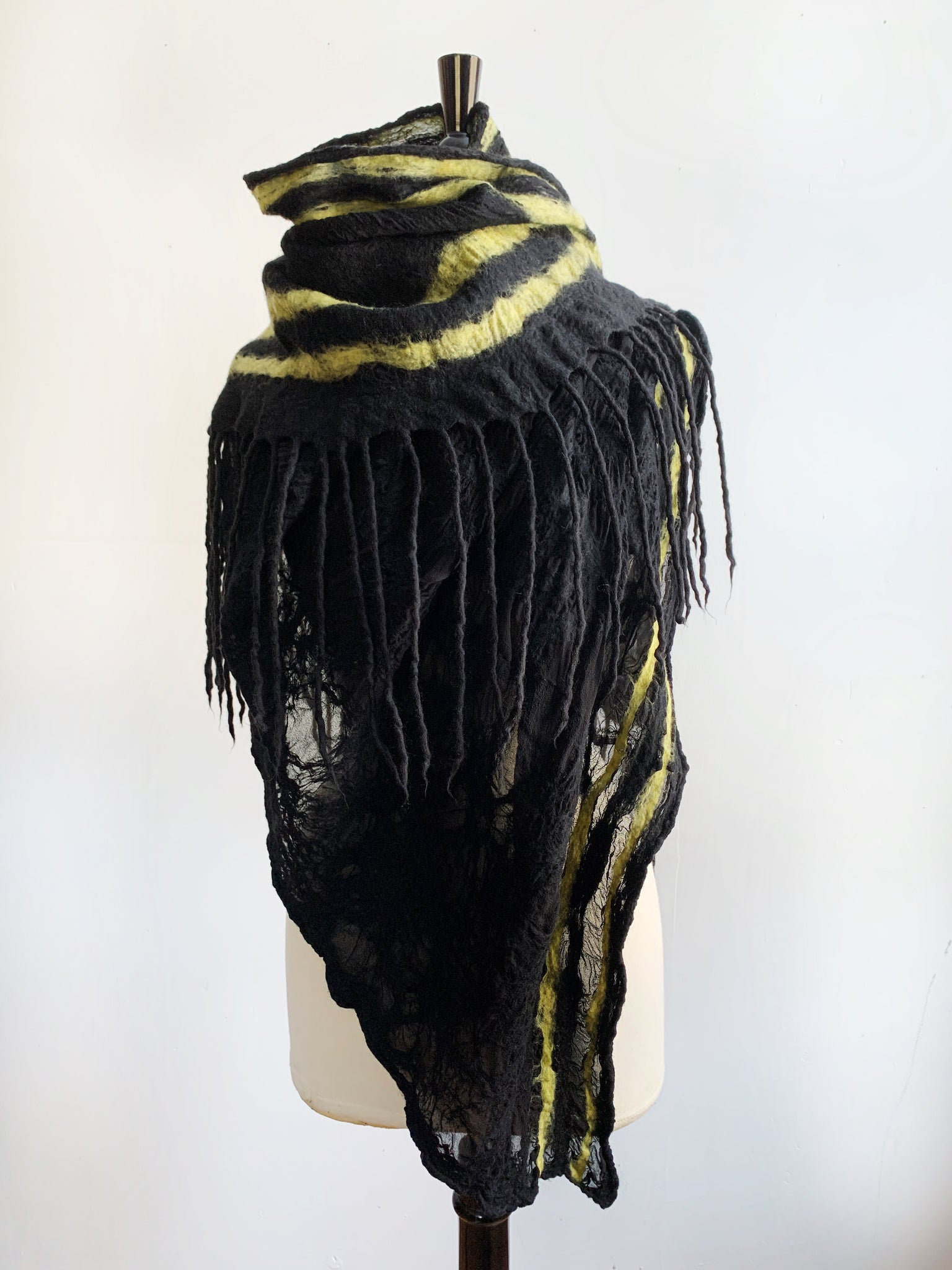 Oversized Blanket Scarf with Dreads