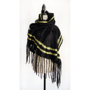 Oversized Blanket Scarf with Dreads
